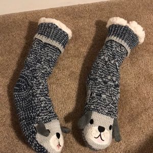socks/ slippers, fuzzy